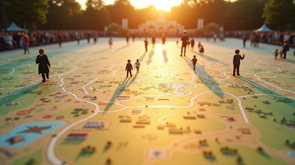 Carte détaillée du Puy du Fou : découvrez toutes les attractions et services